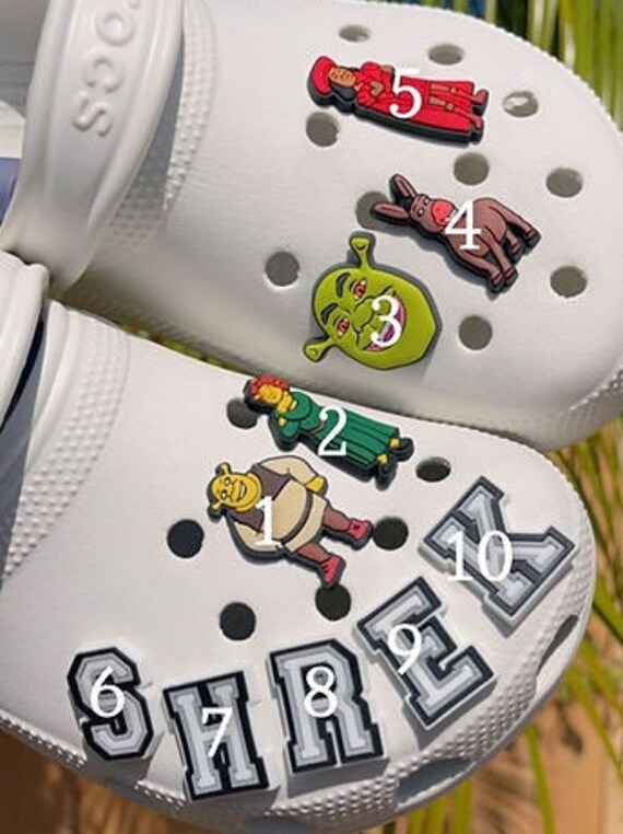 Shrek Jibbitz Crocs, Shrek Crocs Charms