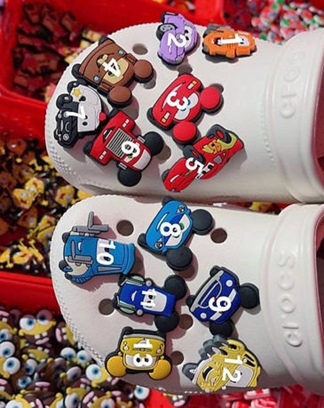 Cars, Lightning Mcqueen Croc Charms Etsy