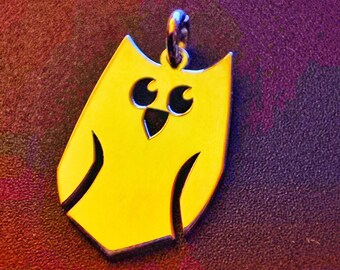 Laser-Cut Owl Necklace – Gold & Silver Halloween Jewelry