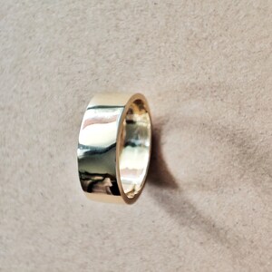 Stacking Minimalistic wide tube band ring by Glafx Jewelry, for men and women