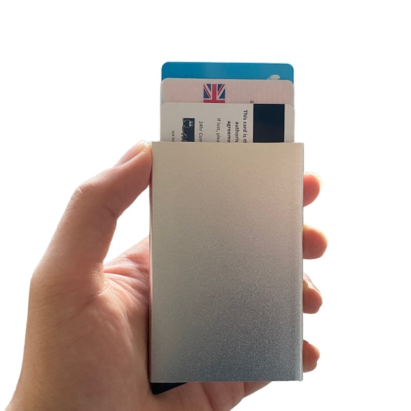 Metal Wallet Card Holder - RFID Thief/Theft Protection