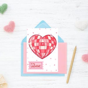 Printable Valentine&#39;s Day card, valentine&#39;s card, printable card, digital card, digital download, watercolor card