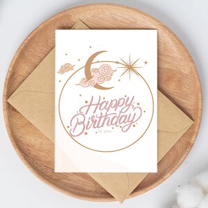 Digital Birthday Card, printable birthday card, printable card, digital card, digital download, floral card, birthday card, watercolor