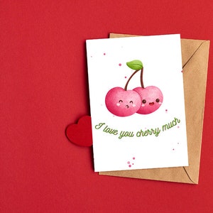 Digital valentine&#39;s day card, cartoon card, digital card, printable card, valentines day, food card