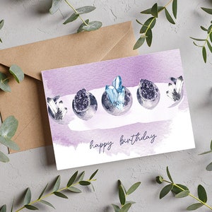 Digital Birthday Card, printable birthday card, printable card, digital card, digital download, floral card, birthday card, watercolor