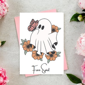 Tarjeta digital, tarjeta imprimible, tarjeta fantasma, tarjeta en blanco, tarjeta de cualquier ocasión, descarga imprimible, descarga digital, tarjeta floral, tarjeta de acuarela