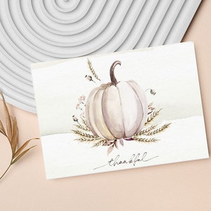 Digital Thanksgiving card, printable thanksgiving card, happy thanksgiving, fall card, pumpkin card