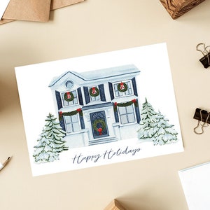 Digital Christmas Card, Christmas card, Printable Christmas card, printable card, holiday card, happy new year card, watercolor