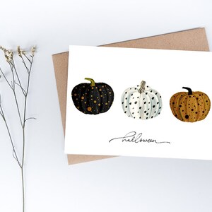 Digital Card, printable card, printable halloween card, digital card, digital download, autumn card, birthday card, watercolor, boo gram