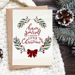 Digital Christmas Card, Christmas card, Printable Christmas card, printable card, holiday card, happy new year card, watercolor