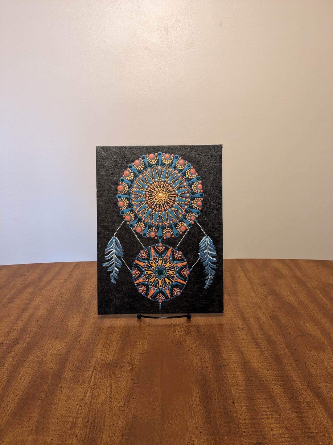 Dreamcatcher Dot Mandala Dream Catcher Wall Art Acrylic Etsy