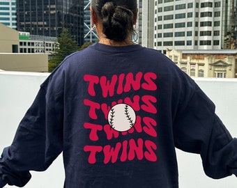 Minnesota Twins Retro Baseball Gildan Sweatshirt, Twins Baseball Crewneck,  Minnesota Fan Gifts, Gameday Outfit, Cute Twins Baseball Shirt