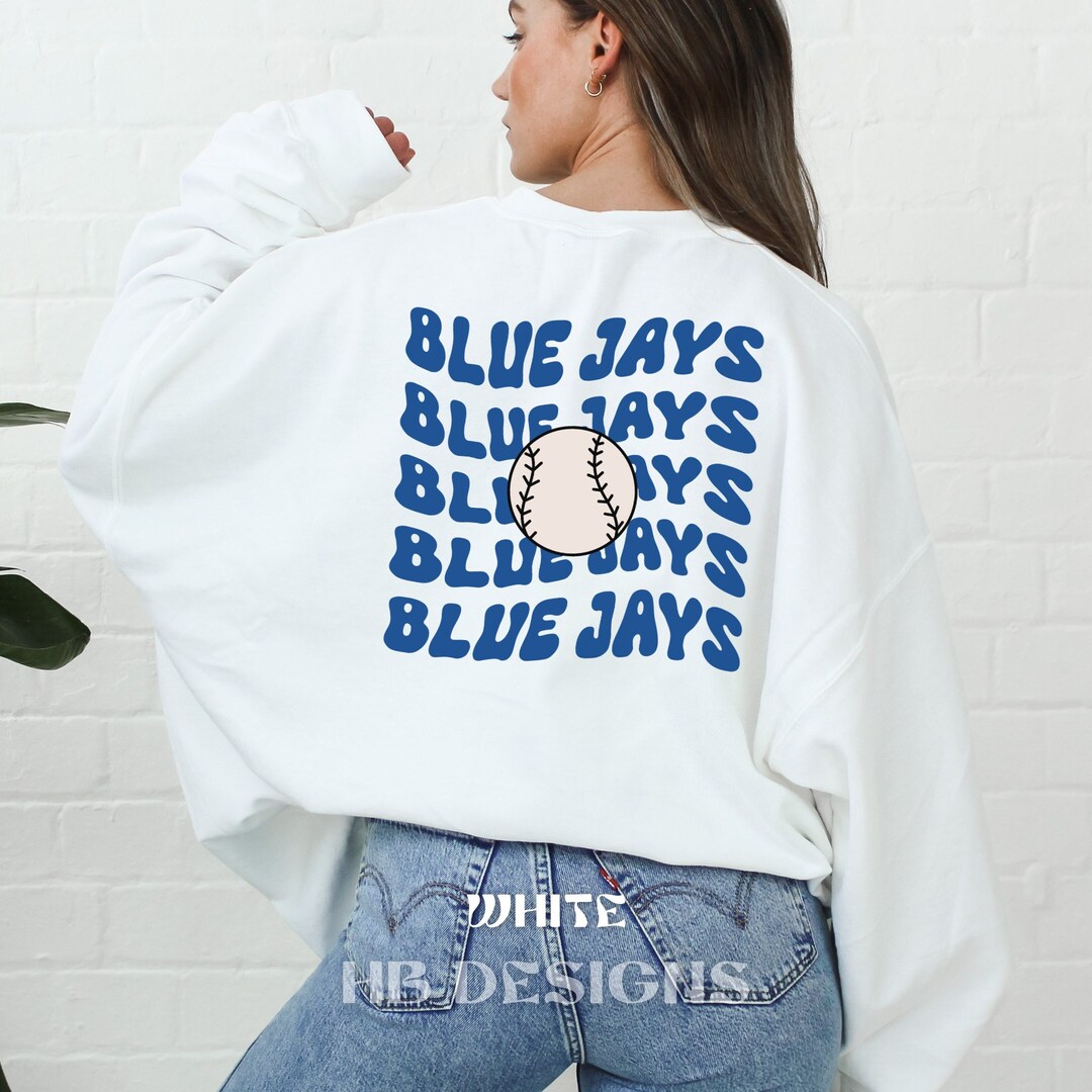Toronto Blue Jays Retro Baseball Gildan Sweatshirt Blue Jays Etsy UK