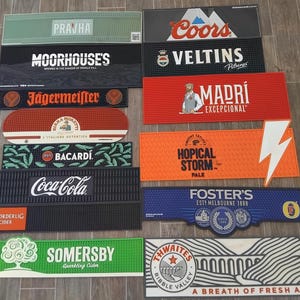 Vintage pub beer/bar rubber drip mats