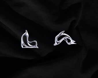 Dolphin Silver Earrings