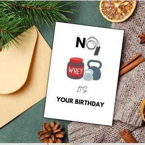 No Way Gym Card| man Gym Gifts | Gym Card for Him | Birthday Card | Funny Gym Card| Gym Birthday | Printable Gym Card | Digital Download