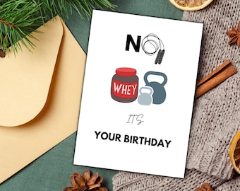 No Way Gym Card| man Gym Gifts | Gym Card for Him | Birthday Card | Funny Gym Card| Gym Birthday | Printable Gym Card | Digital Download