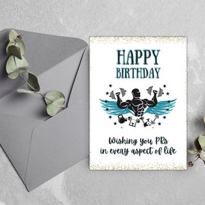 Gym Lifting Card| man Gym Gifts | Gym Card for Him | Birthday Card | Funny Gym Card| Gym Birthday | Printable Gym Card | Digital Download