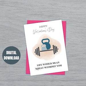 Valentines Gym Karte | Gym Geschenke| Gym Karte für Sie Ihn| Lustige Valentinstags Gym Karte | Fitness Karte| Druckbare Gym Karte | Digitaler Download