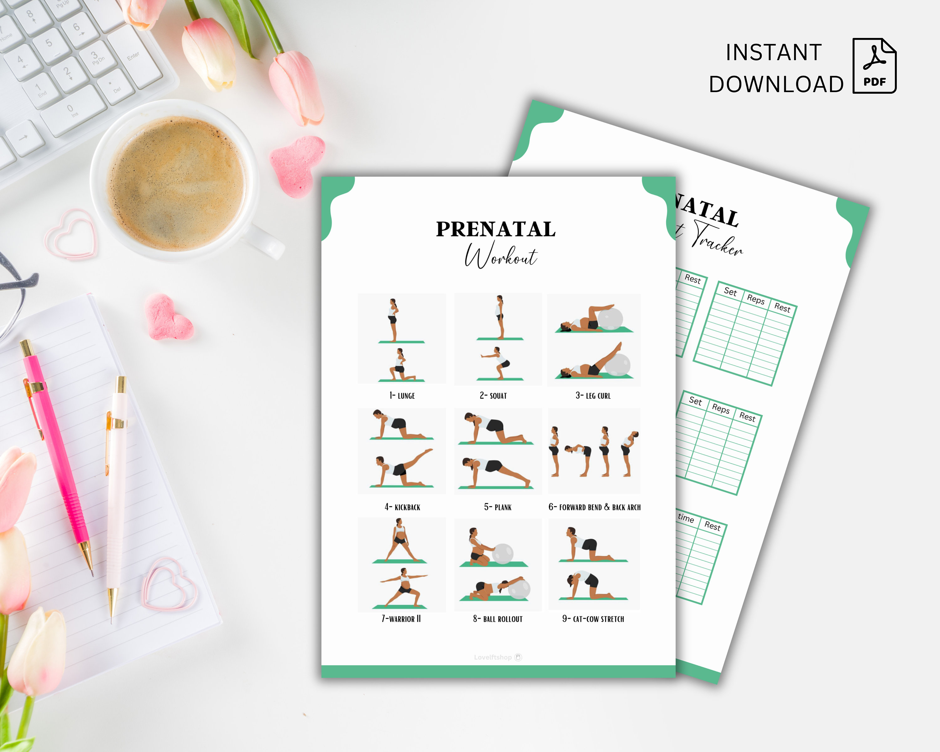Prenatal Exercise Guide, Prenatal Yoga, Pregnancy Workout Plan ...