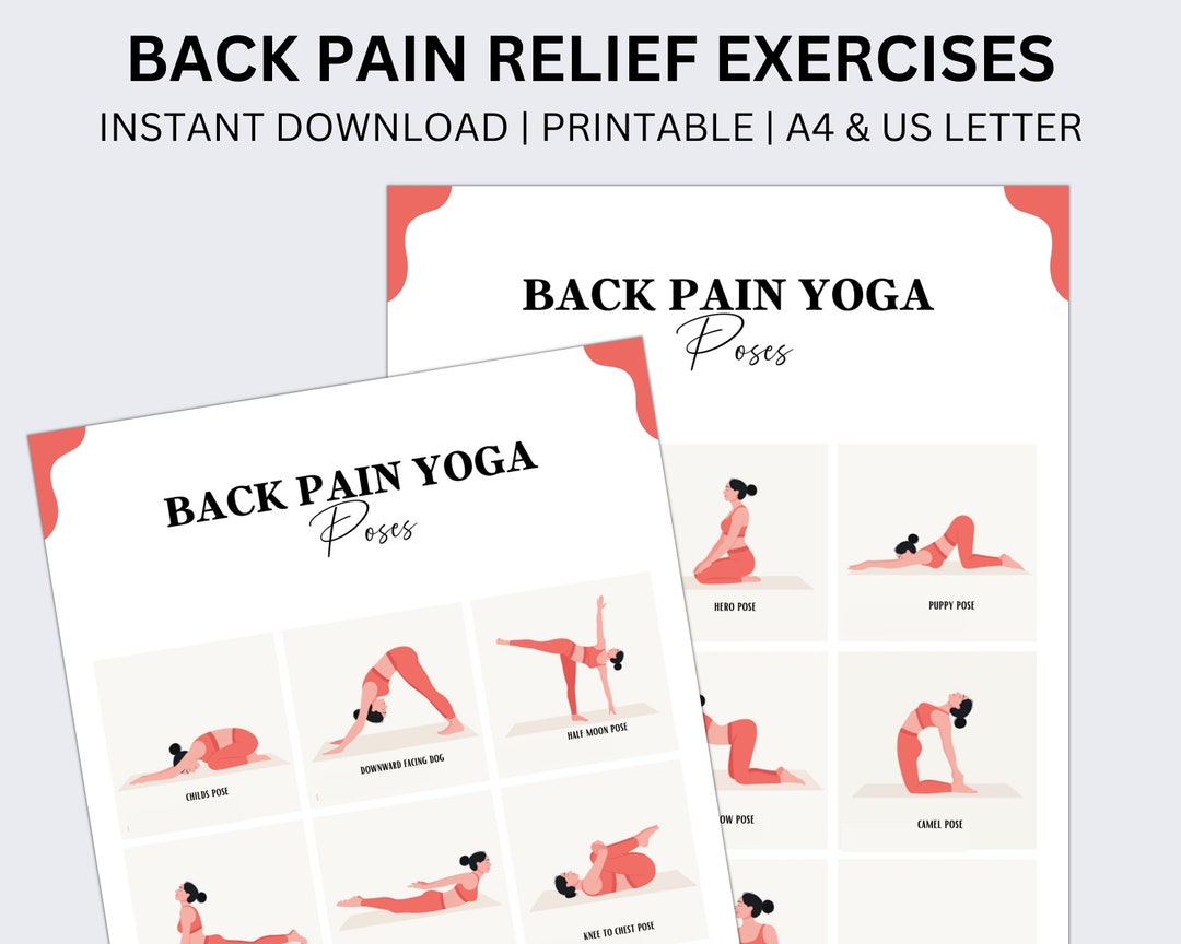 Back Pain Yoga| Back Stretching Exercises| Stretches for Back Pain| Challenge Tracker| Healthy ...