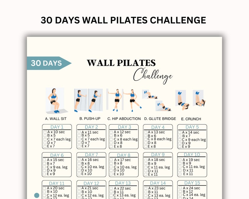 30 Day Challenge Wall Pilates Workout - Il 794xN.5936116999 Shyl 