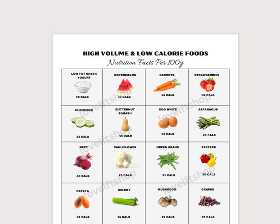 foods low in calories and high in nutrients