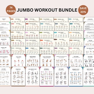 Full body exercise workout bundle, Full body workouts, Fitness guide, Workout exercise bundle, Printable workout exercises, Home Workouts
