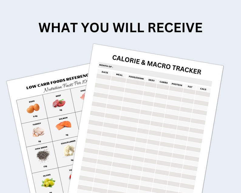 Low Carbs Foods Reference, Nutrition Guide, Protein Rich Food Chart