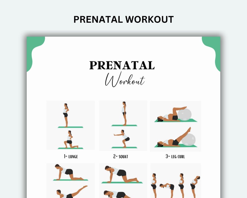 Curated visual reference: The Best Prenatal Exercise Routine Reference: Prenatal Exercise Guide Prenatal Yoga Pregnancy Workout Plan