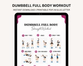 Home Workout Plan, Dumbbell Workout, Strength Weight Training plan, Fitness Program, Workout From Home, Gym Guide, Digital Download PDF