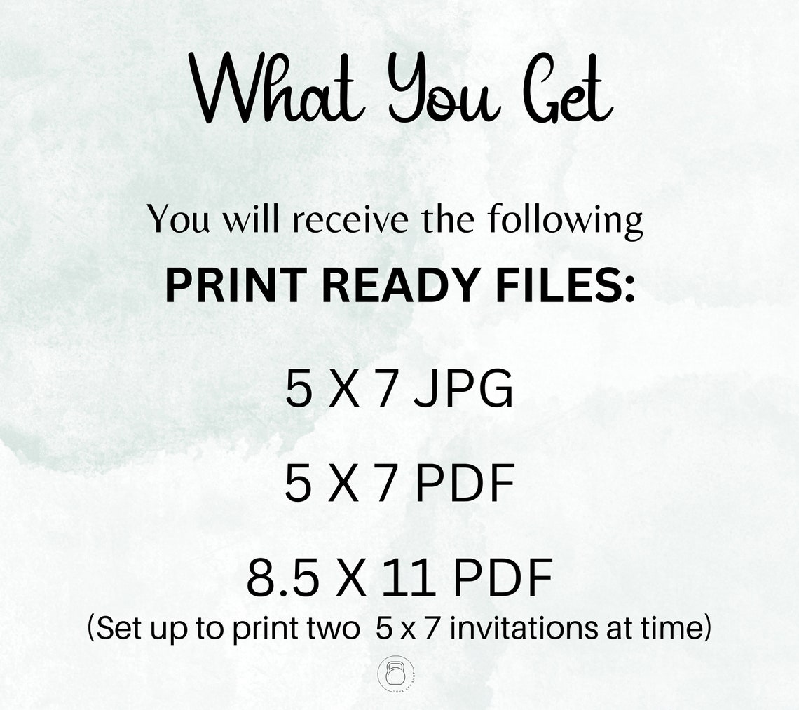 Printable Editable Gym Baby Shower Invitation Fitness Baby Shower