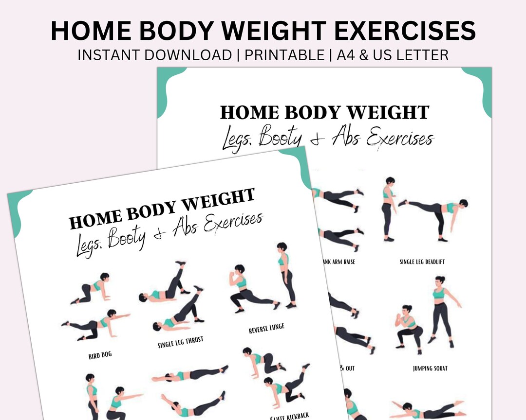 Home Body Weight Guide, Fitness Exercises, Legs Exercises, Workout ...