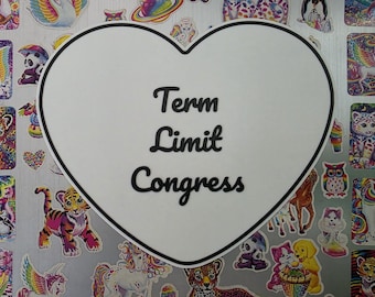 Term Limits for Congress Sign Political Decor Government Reform Gift 3D Printed Magnet Patriotic Wall Decor