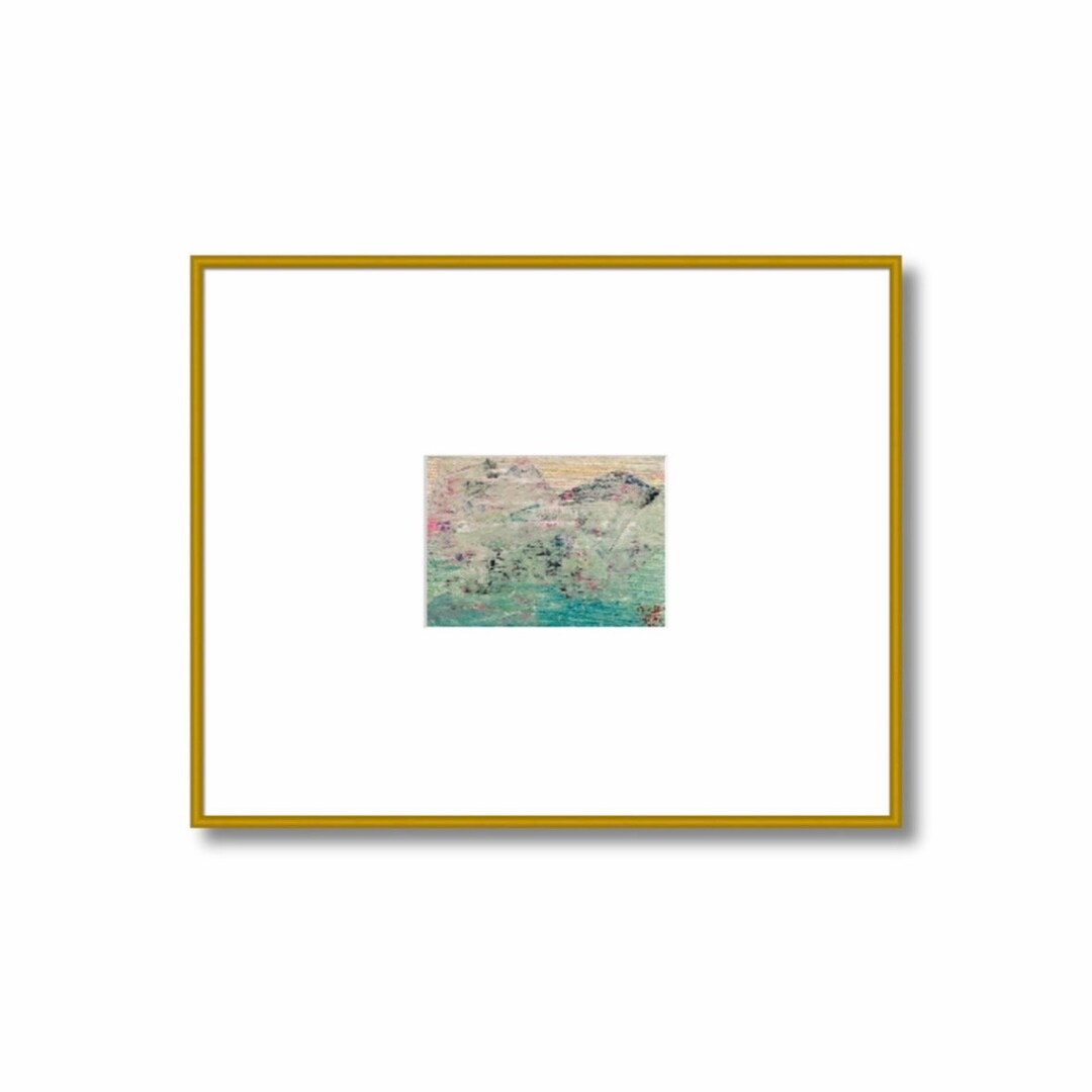 Framed Abstract Landscape 16x20 or 11x14 Canvas Print, Neutral Artwork