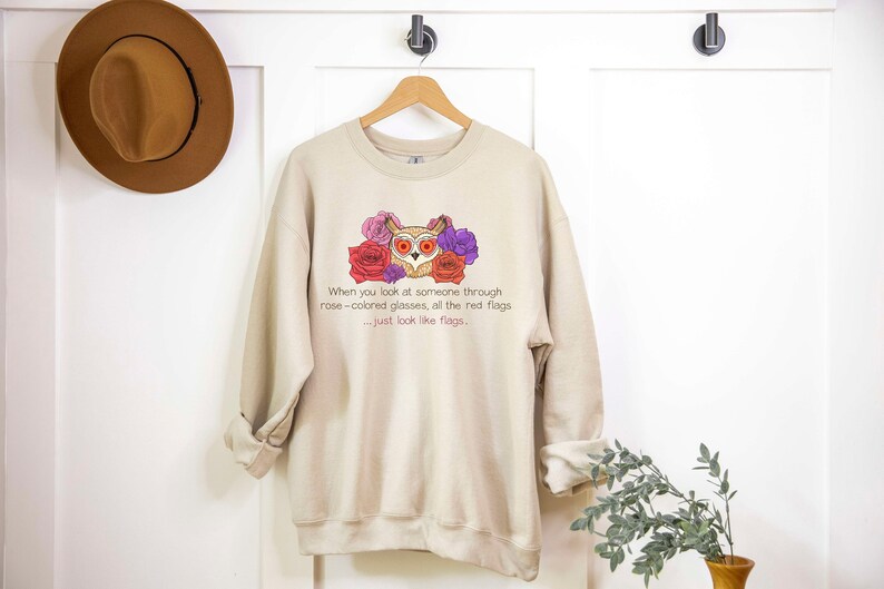 Bojack Horseman Wanda Red Flags Sweatshirt, Unisex Heavy Blend Crewneck Sweatshirt Etsy