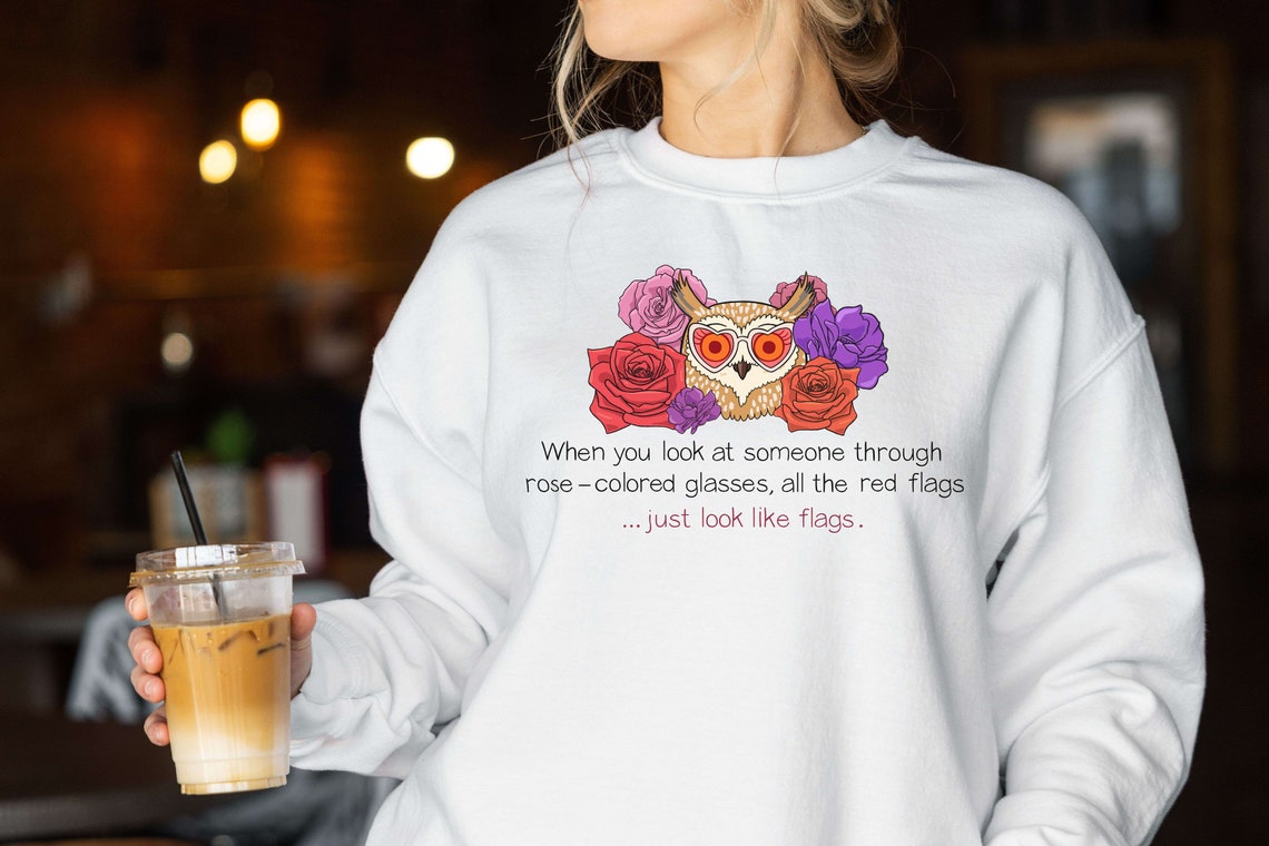 Bojack Horseman Wanda Red Flags Sweatshirt, Unisex Heavy Blend Crewneck Sweatshirt Etsy