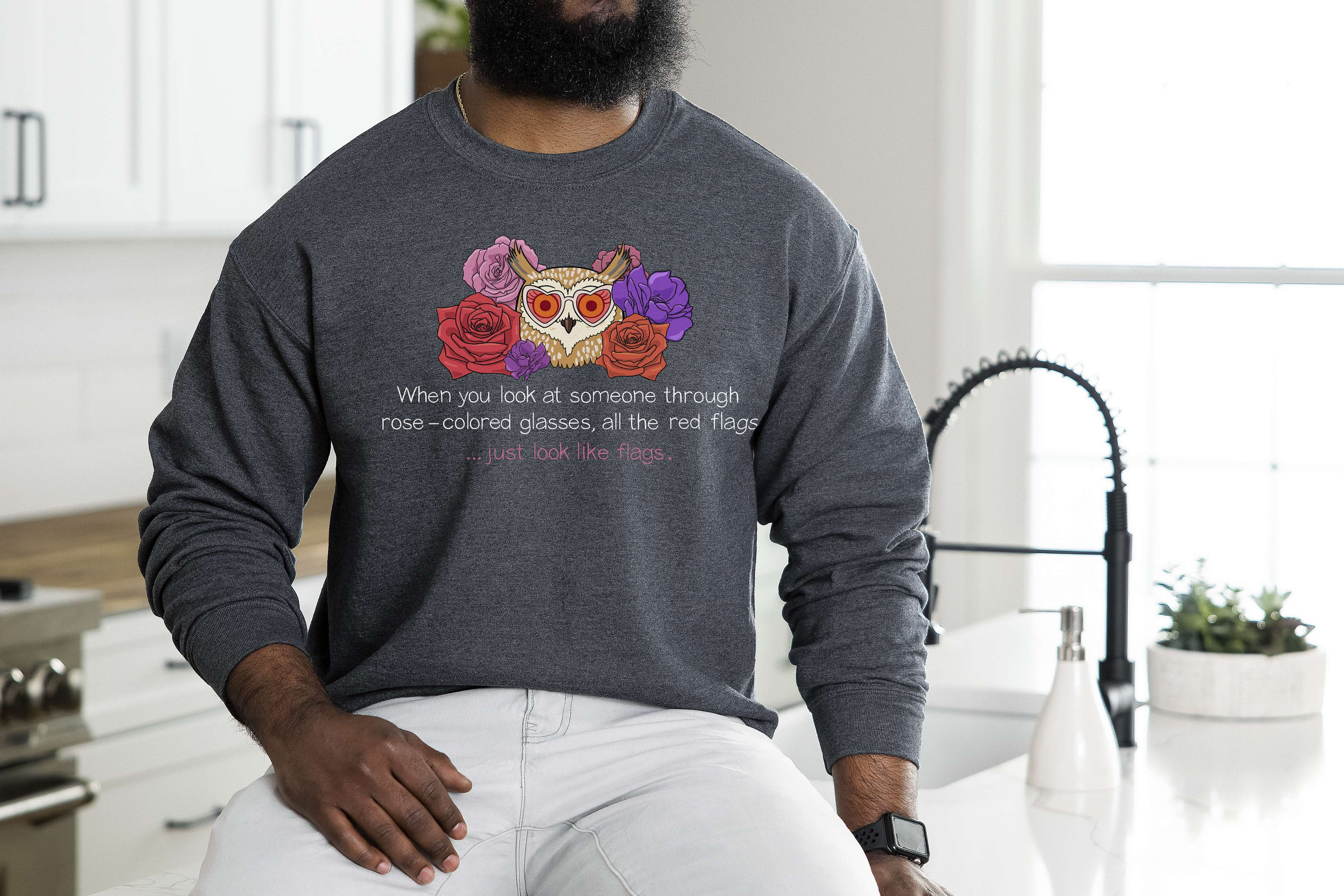 Bojack Horseman Wanda Red Flags Sweatshirt, Unisex Heavy Blend Crewneck Sweatshirt Etsy