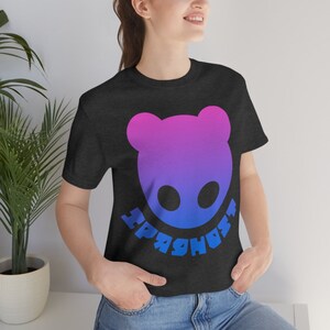 Ipaghost Classic Logo - Pink to Blue Gradient - Unisex Jersey Short Sleeve Tee
