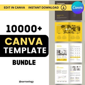 Över 10 000 redigerbara Canva-mallar | Megapaket för sociala medier (digital nedladdning)