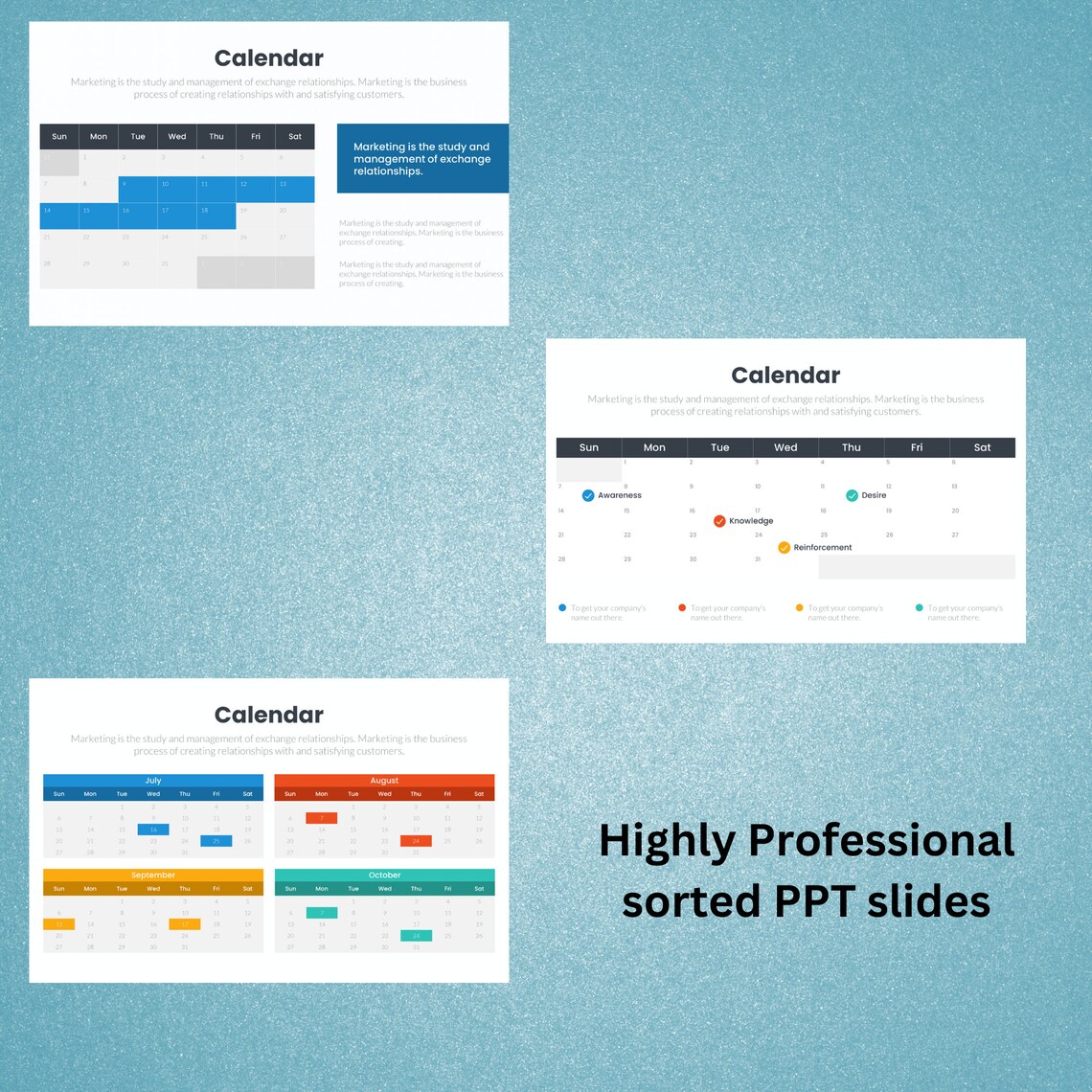 Editable Powerpoint Calendars 20 Calendar Highly Sorted PPT Editable Slides Template | Calendar Theme ...
