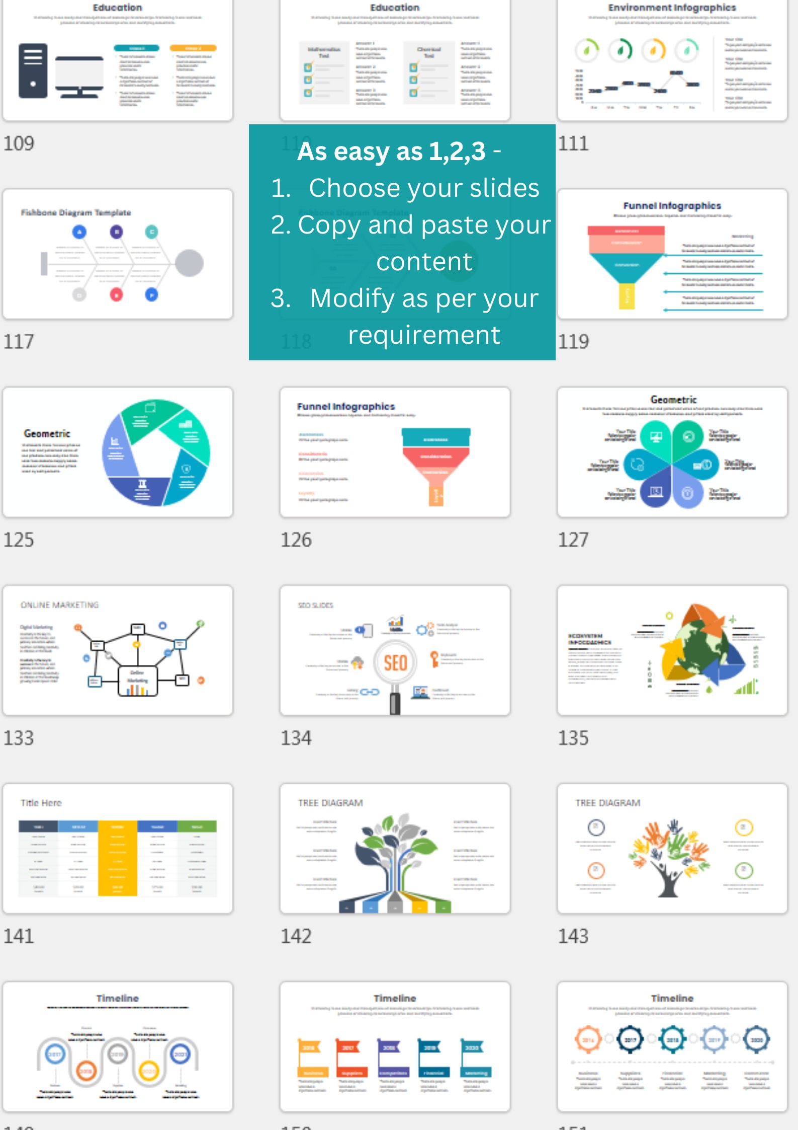 2024 Presentation Template Bundle 221 Highly Sorted Unique Slides
