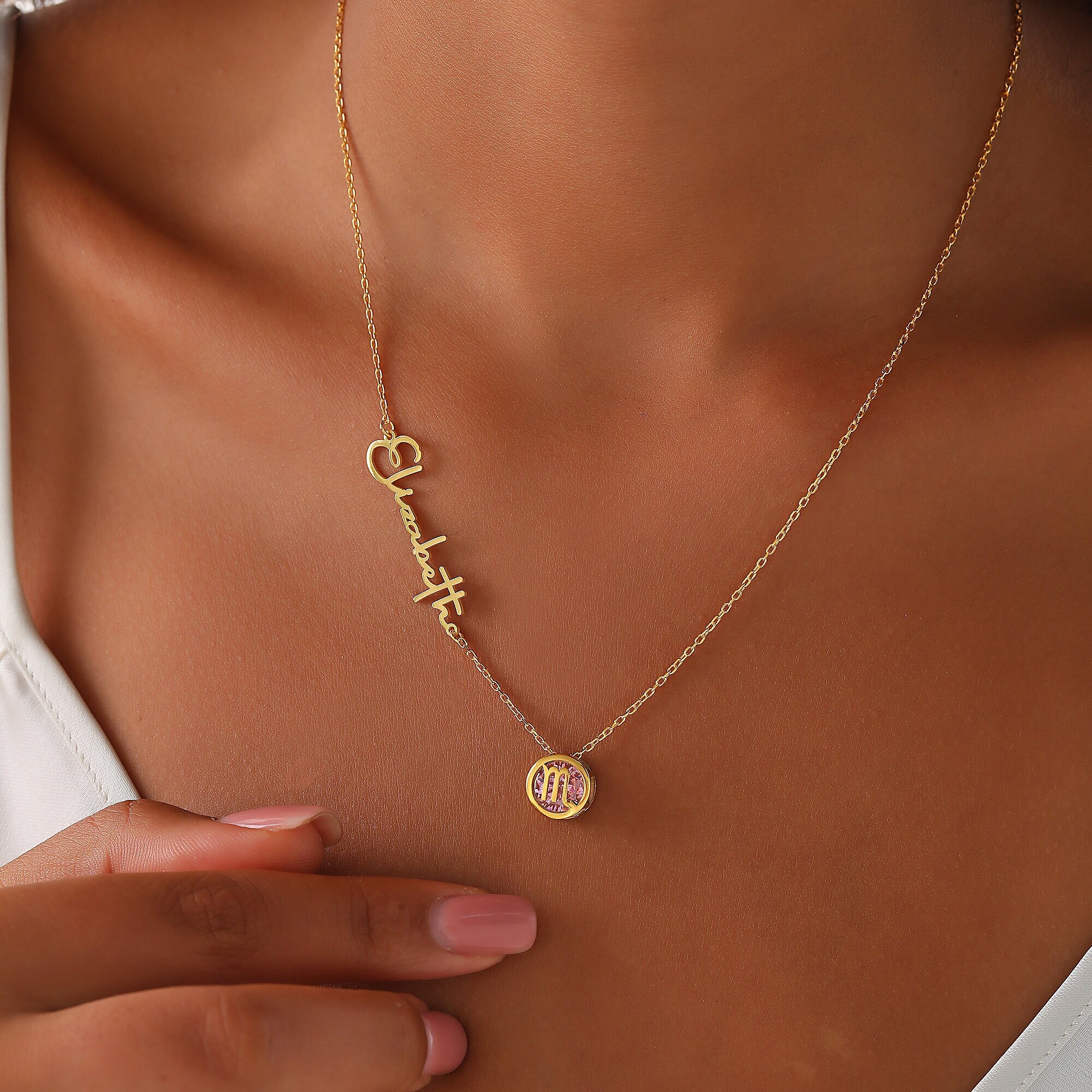 Etsy sale capricorn necklace