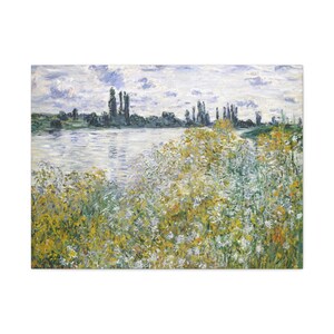 lle aux Fleurs near Vétheuil, Claude Monet, French Painter, Masterpiece, Vintage Painting, Canvas Wall Art, Home & Office Decor
