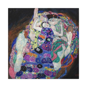 The Virgin, The Maiden, Gustav Klimt, Austrian Painter, Masterpiece, Vintage Art, Canvas Art, Home & Office Decor