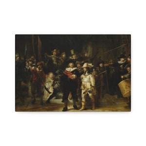 The Night Watch, Rembrandt, Dutch Painter, Dutch Golden Age, Masterpiece, Wall Art, Canvas Art, Home & Office Decor