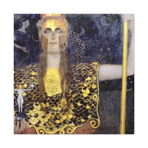 Pallas Athena, Gustav Klimt, Austrian Painter, Masterpiece, Vintage Painting, Home & Office Decor