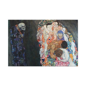 Death and Life, Gustav Klimt, Austrian Painter, Masterpiece, Famous Artist, Vintage Painting, Home & Office Decor