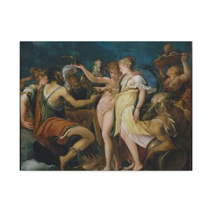 The Marriage of Cupid, Andrea Schiavone, Italian Painter, Venetian Painter, Masterpiece, Vintage Painting, Home & Office Decor