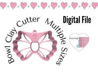 Bow1 Clay Cutter Set STL File Digital Download